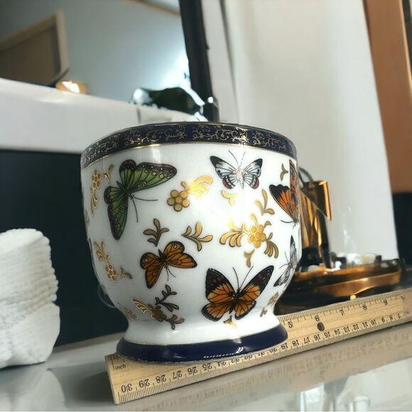 Formalities by Baum Bros. l Butterfly Collection l Toothbrush Holder l China EUC - Picture 4 of 7